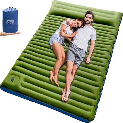 Produktbild: myxslop selbstaufblasende schlafmatte 12 cm doppel campingmatte für 2 personen