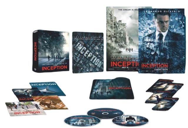 Produktbild: inception ultimate steelbook collector edition 4k ultra hd blu-ray bonus blu-ray