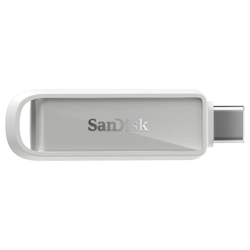 sandisk phone drive usb type-c 1 tb flash-laufwerk 150 mb/s lesen arctic white
