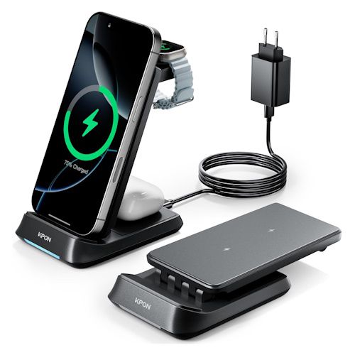 kpon ladestation für apple watch und iphone, 19,99 euro statt 40 euro