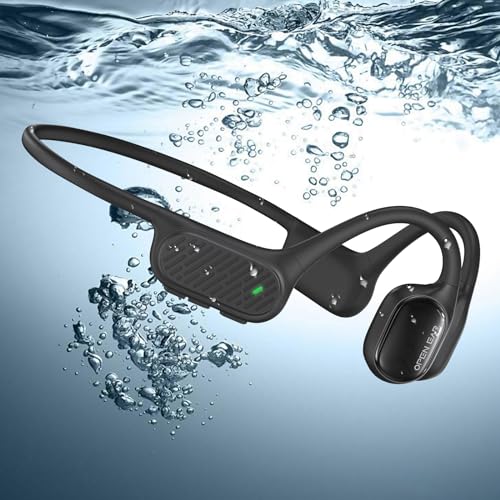 bnarqp knochenschall kopfhörer Bluetooth 5.3 wasserdicht für schwimmen, laufen, radfahren mit mikrofon und 32GB MP3 player