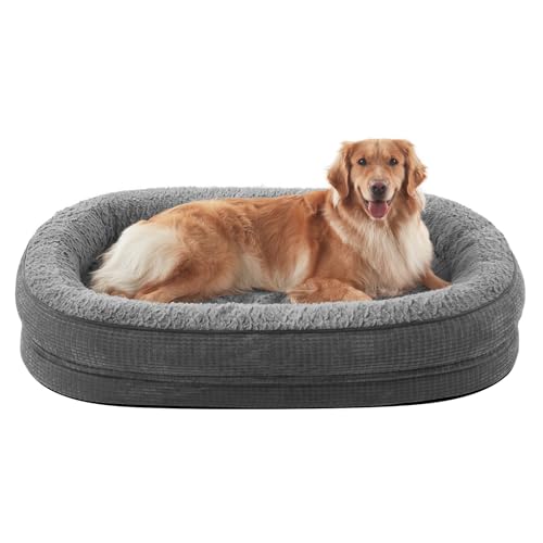pawk orthopädisches hundebett für große hunde, memory foam, wasserdicht, rutschfest, waschbar
