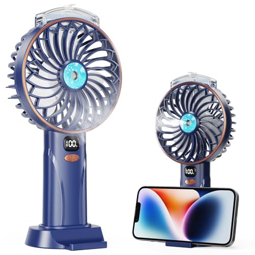 fitabok handventilator tragbarer mini ventilator mit usb-c 4000 mah akku 5 geschwindigkeiten