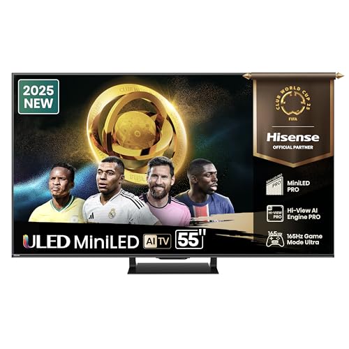 hisense 55U7Q pro 55 zoll fernseher 4K mini led smart tv 165Hz game mode freeSync