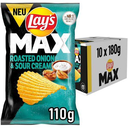 lay's chips 12er pack roasted onion sour cream 110g für 16,99 statt 24