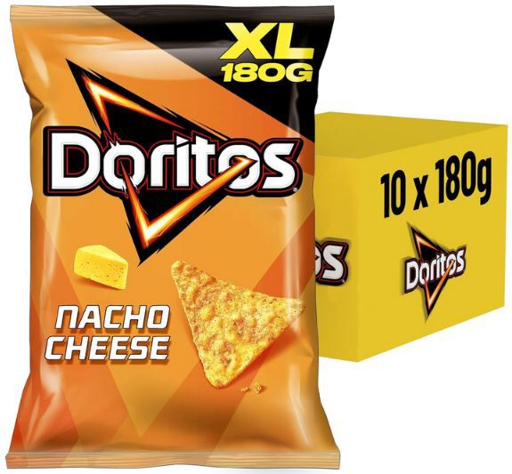 doritos nacho cheese tortilla nachos xl 10er pack 180g für 19,99