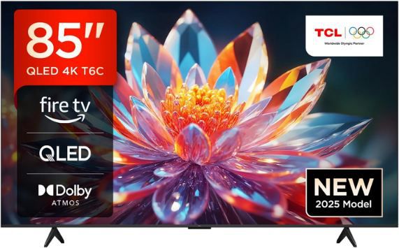 tcl 85t6c 85 zoll 4k uhd qled tv dolby vision atmos 849 euro statt 1099 euro
