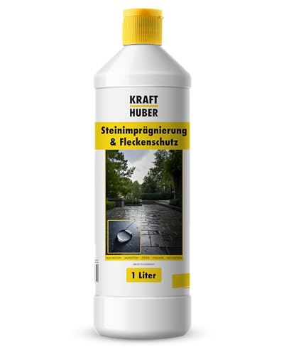 krafthuber steinimprägnierung außen 1l für pflaster, beton, naturstein farbneutral wasserabweisend