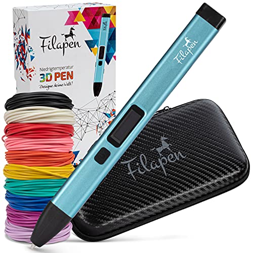 filapen 3d-druckstift mit usb-c, 10 filamenten, etui, set für kinder und erwachsene