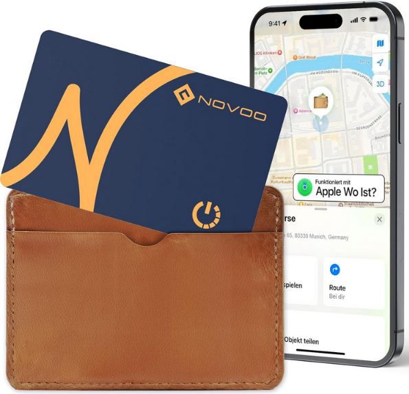 novoo wallet smart tag tracker karte für ios 12,34 euro statt 18 euro