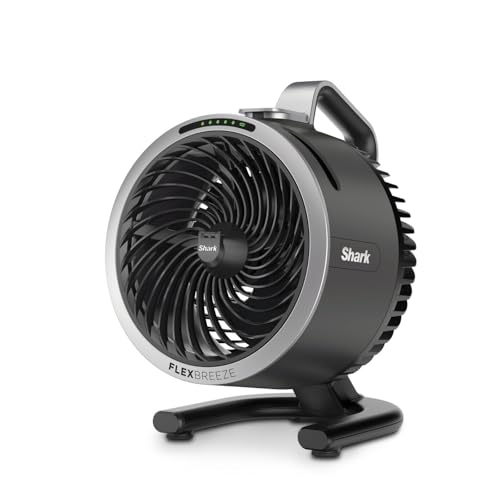 shark flexbreeze hydrogo nebelfan für innen und außen, leise, kompakt, anthrazit