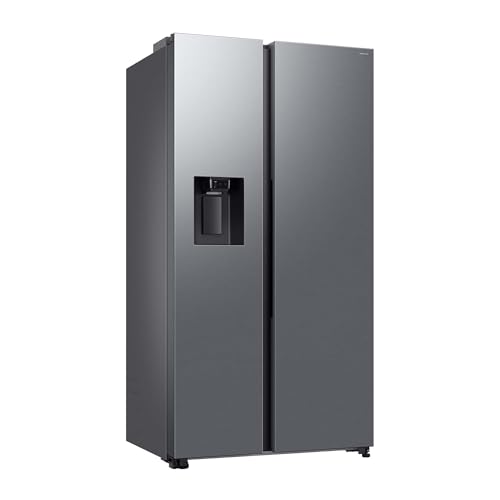 samsung side-by-side kühl-gefrier-kombi rs70f66kctef mit wasserspender 634 l edelstahl-look