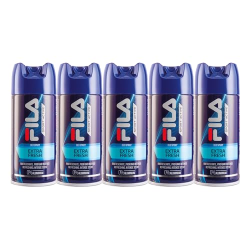 deo spray extra fresh man für sport und streetwear, 5er pack