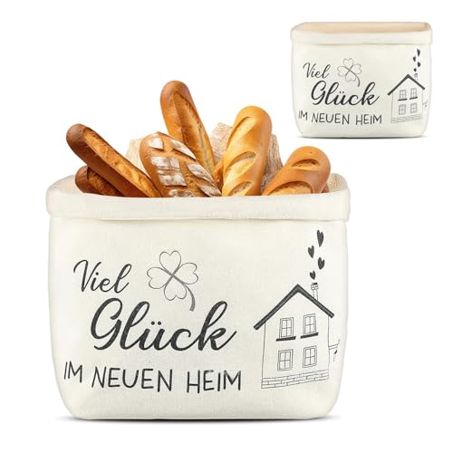 Produktbild: bocguy brotkorb aus baumwolle, waschbar, tragbarer brötchenkorb, geschenkidee