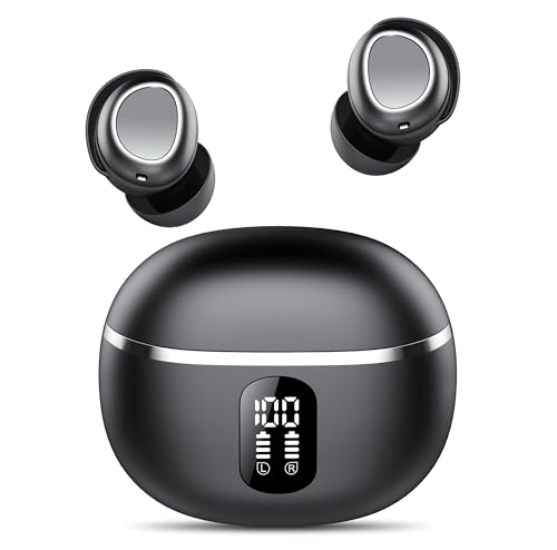 kabellose bluetooth kopfhörer 5.3 mit 4 mic, mini in-ear, 50h akkulaufzeit, ipx7 wasserdicht