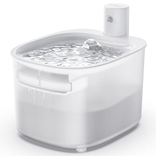Kabelloser Katzenbrunnen 2.6L mit Bewegungsmelder & leiser Wasserpumpe