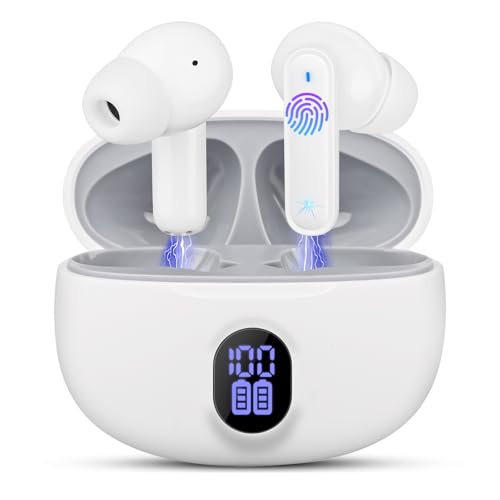 lwmt Kopfhörer kabellos bluetooth 5.3 in ear, noise cancelling, IPX7 wasserdicht, 30 h Spielzeit