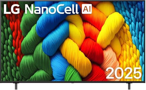 LG 65NANO80A6B 65 Zoll 4K NanoCell AI TV mit 7 Gen8 Prozessor und webOS 25