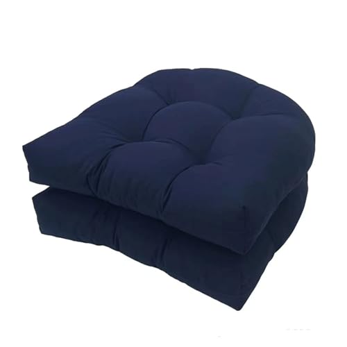 Produktbild: stuhlkissen 2er set outdoor sitzkissen 48x48cm garnstuhlauflagen marine