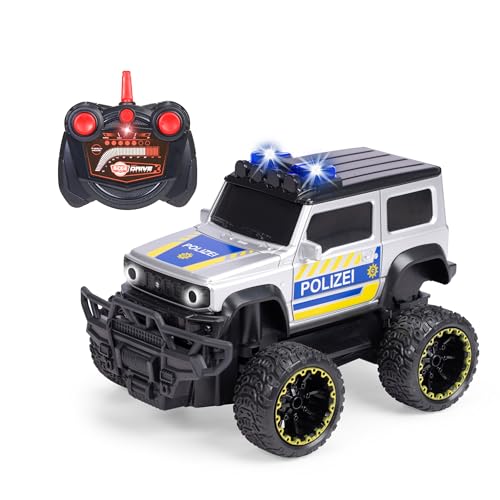 RC Auto Suzuki Jimny Police 20 cm - ferngesteuertes Polizeiauto mit Licht & Sound