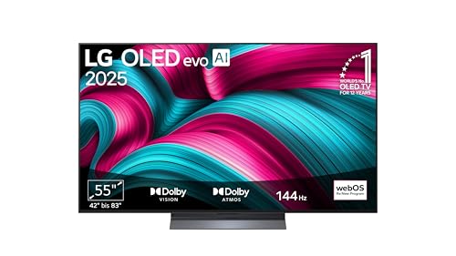 lg oled 55 zoll 4k tv 139 cm evo ai tv 9 gen8 120hz webos 25 modell 2025