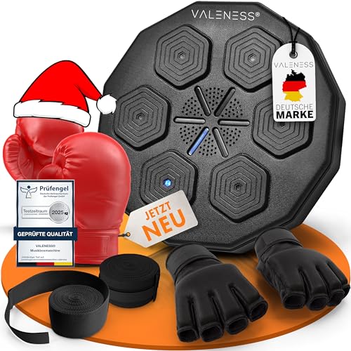 musik box maschine mit bluetooth, led, zählfunktion und boxhandschuhen