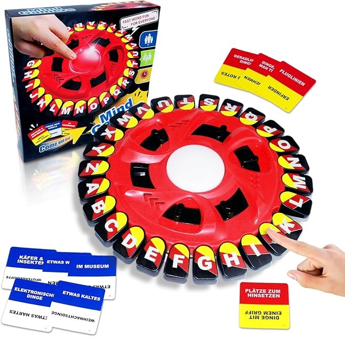 juxtaposia wortspiel für familien, 2-8 spieler ab 8 jahren, kompaktes design