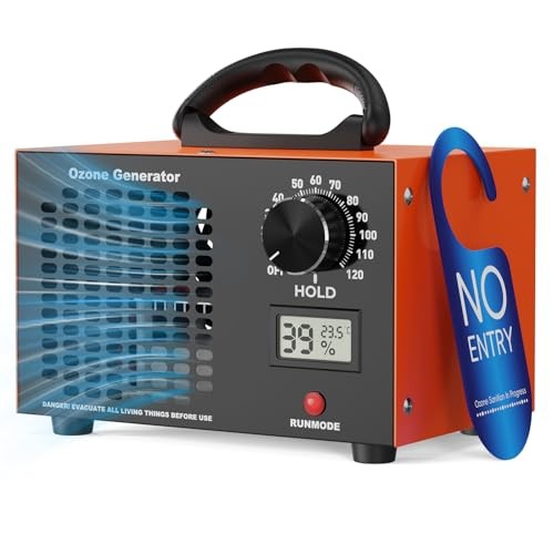 Ozongenerator 160000 mg/h - Ozon Luftreiniger mit Timer, Temperatursensor und Feuchtigkeit