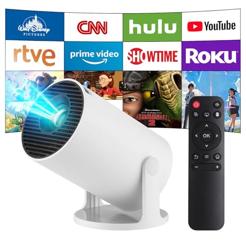 mini beamer 4k smart projektor android 11 dual wifi bluetooth auto trapezkorrektur