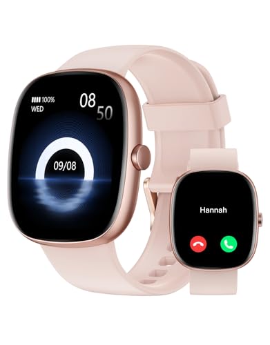 Smartwatch Damen 1.85" mit Telefonfunktion, SpO2, Herzfrequenz, IP68, 100+ Sportmodi