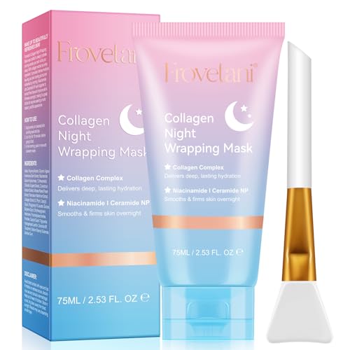 collagen night wrapping mask, bio kollagen maske für strahlende haut (75 ml)