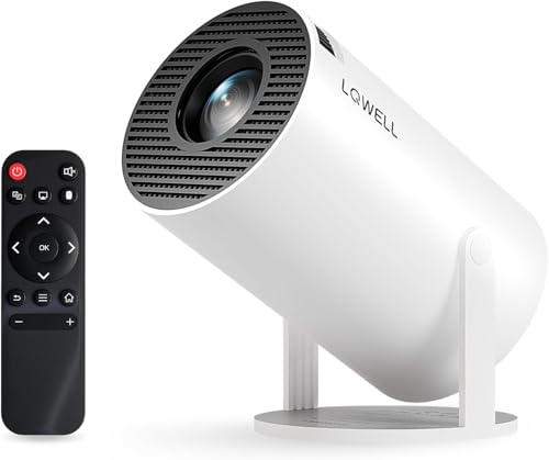 LQWELL HY300 PRO mini beamer, 4K, android 11, wifi 6, bluetooth 5.0, tragbar