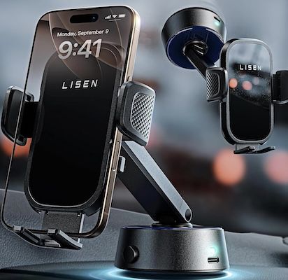 lisen auto vakuum handyhalterung für 19,63 euro statt 37 euro