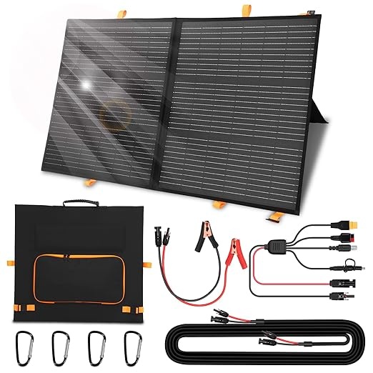 Faltbares 100W/200W monokristallines Solarpanel mit Controller, 23.5% Effizienz