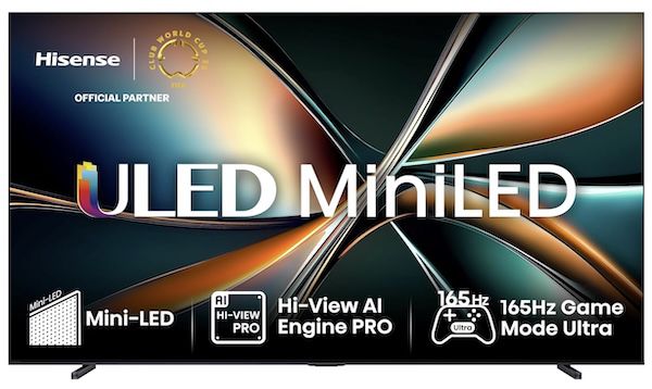 Produktbild: hisense 100U7Q 100 zoll UHD fernseher 100 hz für 2.499 statt 3.249