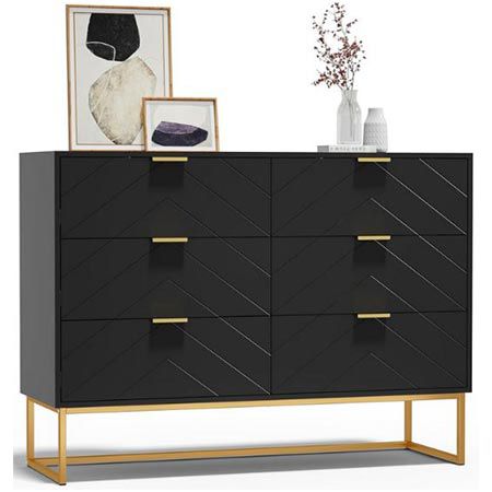 uev kommode 6 schubladen 100x34x73,5cm weiß für 125,99 statt 180
