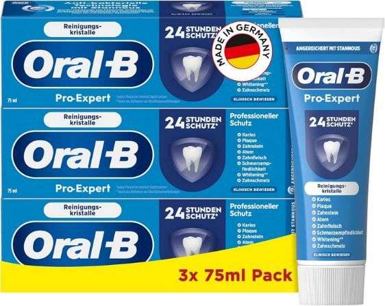 Oral-B Pro-Expert Schutz Zahncreme 3er Pack günstig ab 7,59