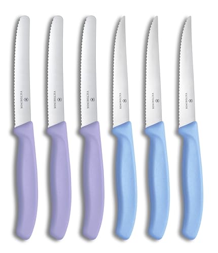 Victorinox Swiss Classic Frühstücks- & Steakmesser Set 6-teilig, 11cm, rostfreier Stahl