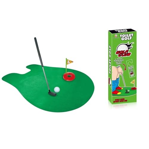 toilettengolf wc minigolf klogolf - ideales geschenk für schüssel manager