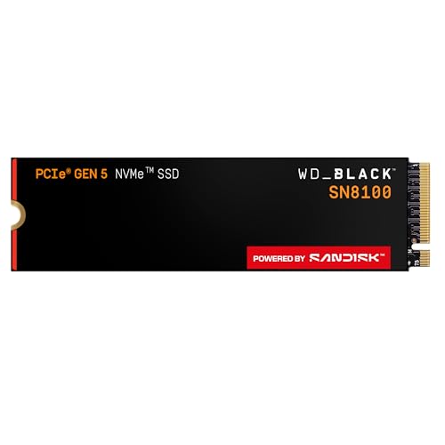 wd_black sn8100 1TB NVMe SSD M.2 2280 PCIe 5.0 x4