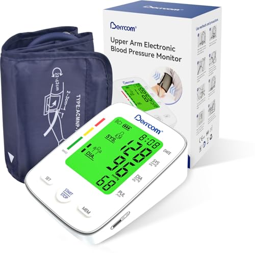 Berrcom oberarm-blutdruckmessgerät, digitales messgerät mit lcd-anzeige für zuhause