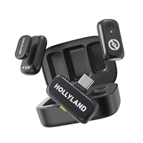 Produktbild: Hollyland lark a1 drahtlos lavalier mikrofon für iphone 15/16 und android 48kHz 24-Bit