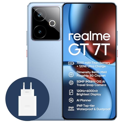 realme gt 7t 5g smartphone 12gb ram ip69 blau amazon exklusiv