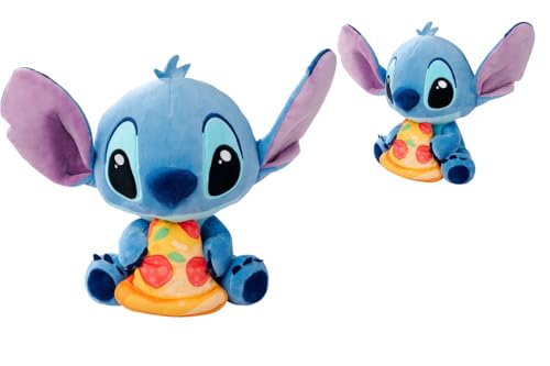 Plüschfigur Disney Stitch mit Pizza 25cm - Simba