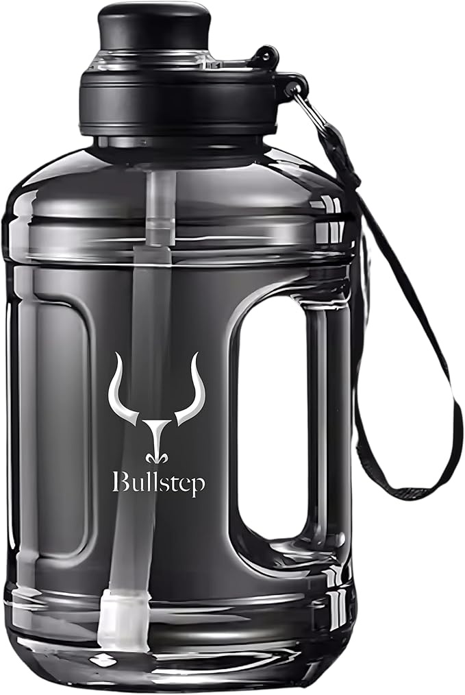 bullstep trinkflasche 1,5 l für gym - große fitness wasserflasche sport