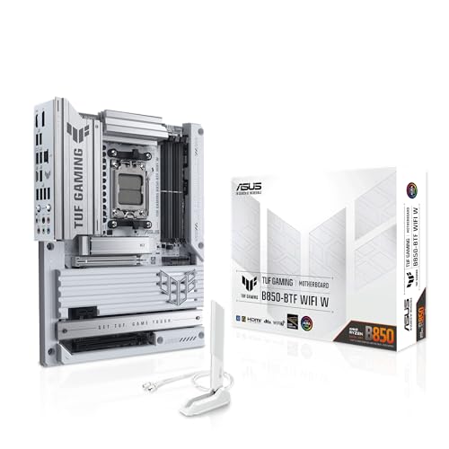 asus tuf gaming b850-btf mainboard amd am5 mit wifi 7 verstecktes design