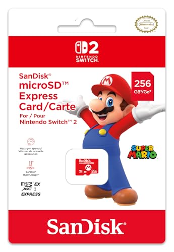 nintendo sandisk microsd express card 256 gb für switch und mobile spiele
