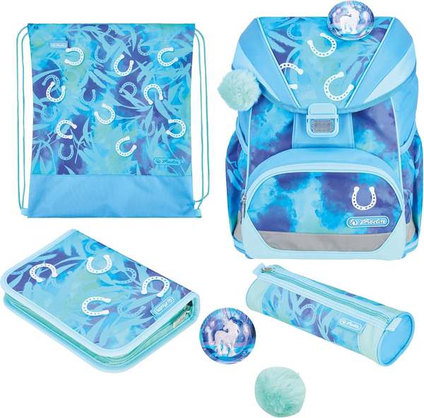 Herlitz Schulranzen Set Ultralight XL 6-teilig Lucky Horse 22l