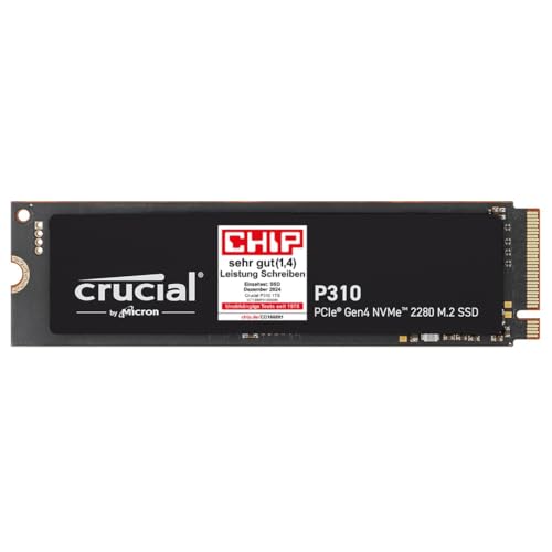 crucial p310 4tb ssd m.2 2280 pcie gen4 nvme interne festplatte bis 7100 mb/s