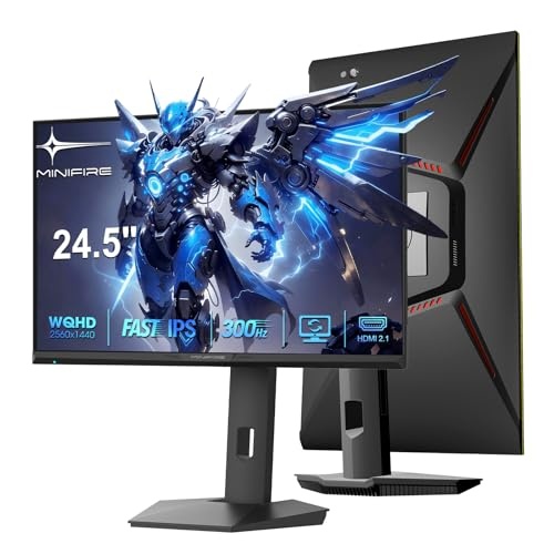 24.5 Zoll Gaming Monitor QHD 300Hz/240Hz, MPRT 1ms, IPS, HDMI 2.1, Free Sync